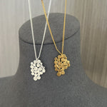 Vintage Grape Cluster Sterling Silver Pendant Necklace - floysun