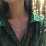 Vintage Grape Cluster Sterling Silver Pendant Necklace - floysun