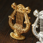 Vintage Harp Metal Brooch - floysun