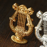 Vintage Harp Metal Brooch - floysun