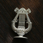 Vintage Harp Metal Brooch - floysun