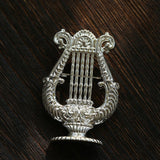 Vintage Harp Metal Brooch - floysun