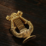 Vintage Harp Metal Brooch - floysun