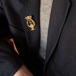 Vintage Harp Metal Brooch - floysun