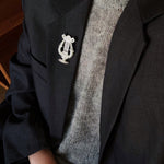 Vintage Harp Metal Brooch - floysun