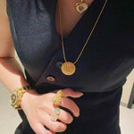Vintage Heavy Craft Cactus Ball High Carbon Diamond Pendant Necklace - floysun