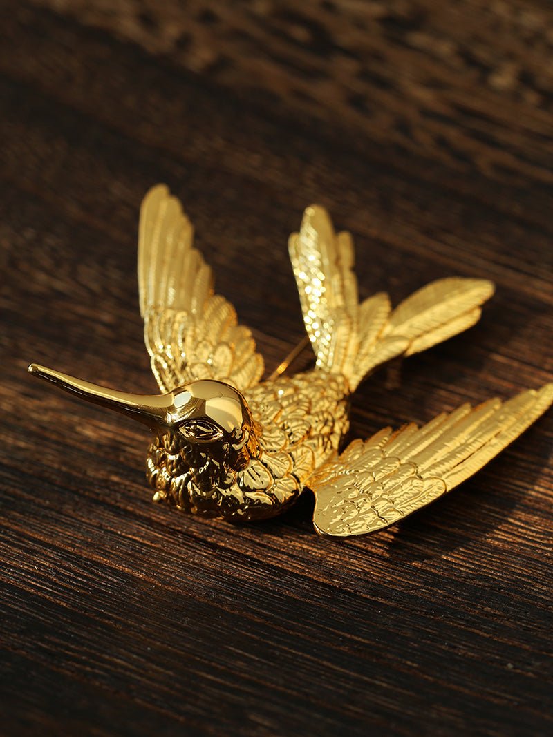 Vintage High - Jewelry Hummingbird Brooch - floysun