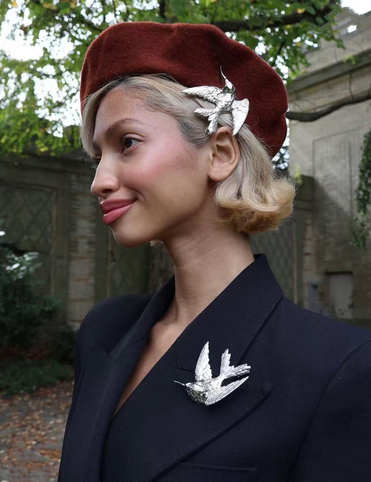 Vintage High - Jewelry Hummingbird Brooch - floysun