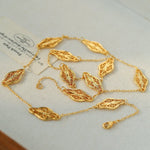 Vintage Hollow Carved Pendant Necklace | Unique Artisan Design - floysun