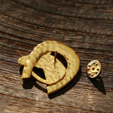 Vintage Horse Head & Horseshoe Brooch - floysun