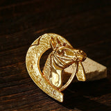 Vintage Horse Head & Horseshoe Brooch - floysun