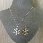 Vintage - Inspired 925 Sterling Silver Snowflake Necklace - floysun