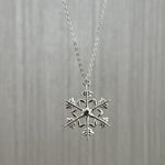 Vintage - Inspired 925 Sterling Silver Snowflake Necklace - floysun