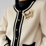 Vintage - Inspired Butterfly Brooch with Pearl & Red Agate - floysun