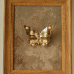 Vintage - Inspired Butterfly Brooch with Pearl & Red Agate - floysun