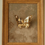 Vintage - Inspired Butterfly Brooch with Pearl & Red Agate - floysun