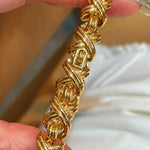Vintage Intertwined Knot Lab-Grown Diamond Bracelet - floysun