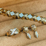 Vintage Intertwined Knot Lab-Grown Diamond Bracelet - floysun