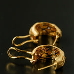 Vintage Italian Brushed Clover Earrings - floysun