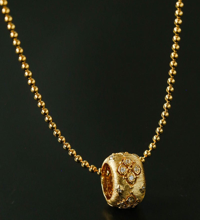 Vintage Italian Brushed Clover Necklace - floysun