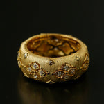 Vintage Italian Brushed Clover Ring - floysun