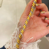 Vintage Italian Brushed Two-Tone Bracelet - floysun