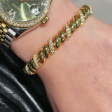 Vintage Italian Heavy Twisted Link Bracelet - floysun