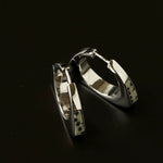 Vintage Leopard - Pattern Tiger’s Eye Hoop Earrings - floysun