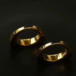 Vintage Leopard - Pattern Tiger’s Eye Hoop Earrings - floysun