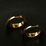 Vintage Leopard - Pattern Tiger’s Eye Hoop Earrings - floysun