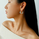 Vintage Leopard - Pattern Tiger’s Eye Hoop Earrings - floysun