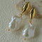 Vintage Light Luxury Baroque Pearl Drop Dangle Earrings - floysun