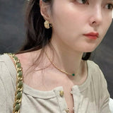 Vintage "Midnight String" Pavé Ear Stud Clips - floysun