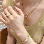 Vintage Minimalist Luxury Design Bubble Diamond Pendant Necklace - floysun