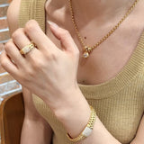 Vintage Minimalist Luxury Design Bubble Diamond Pendant Necklace - floysun