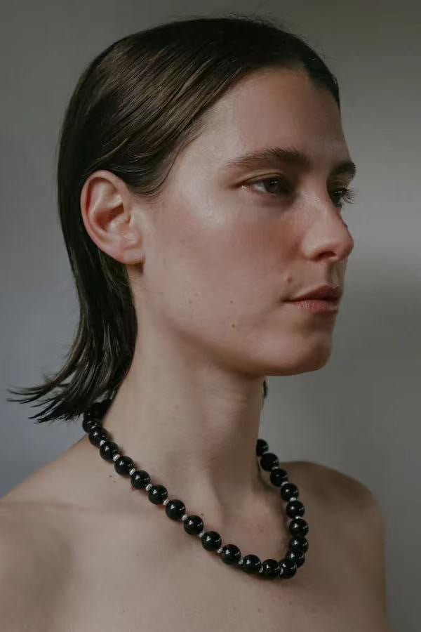 Vintage Natural Agate & Pearl Necklace - floysun