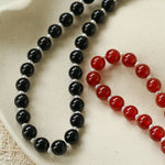 Vintage Natural Agate & Pearl Necklace - floysun