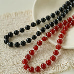 Vintage Natural Agate & Pearl Necklace - floysun