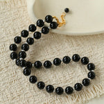 Vintage Natural Agate & Pearl Necklace - floysun