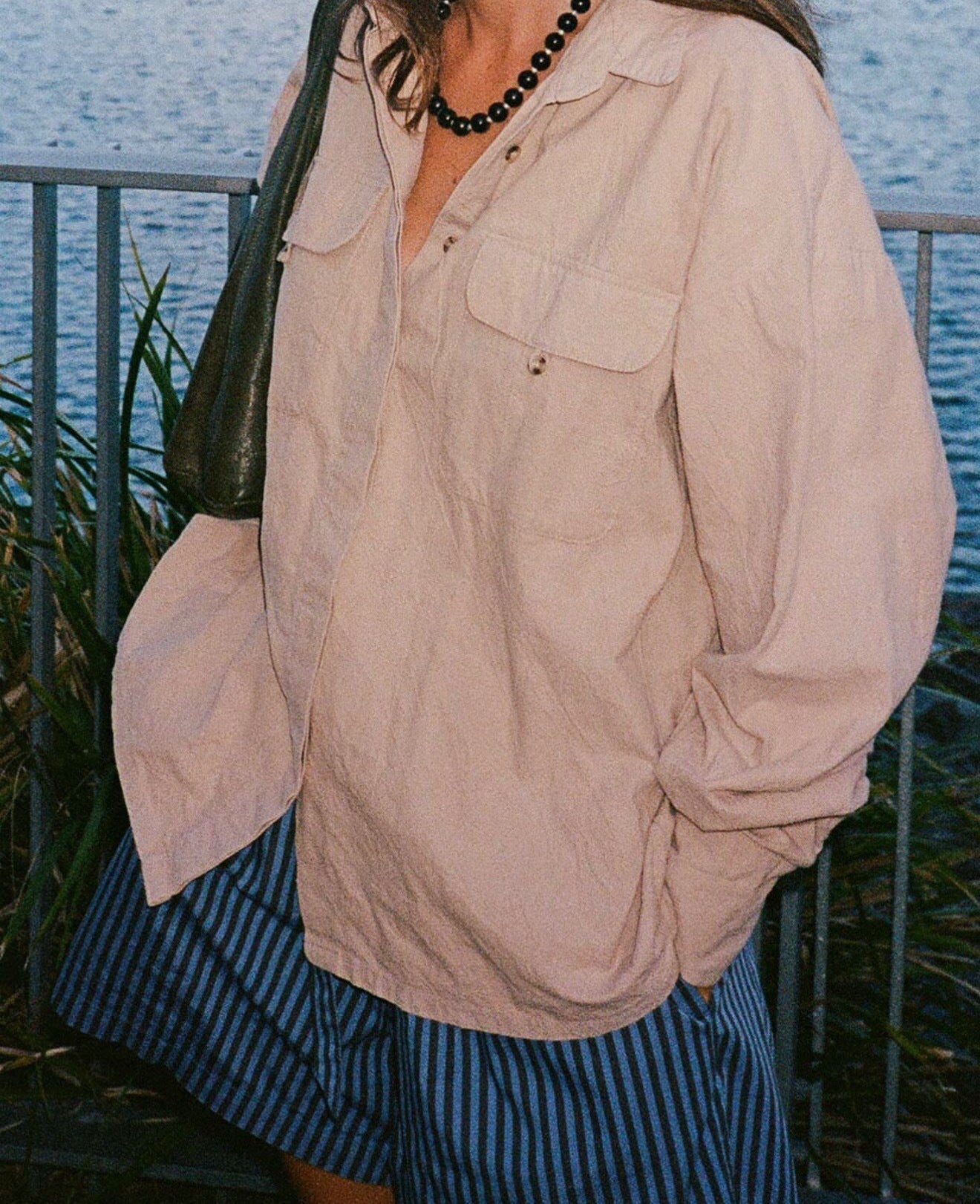 Vintage Natural Agate & Pearl Necklace - floysun