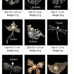 Vintage Nature-Inspired Pearl & CZ Statement Brooches – 9 Styles - floysun
