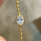 Vintage Oval Gemstone Gold Beaded Bracelet - floysun