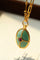 Vintage Oval Gemstone Long Necklace - floysun