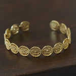Vintage Palace Lace Filigree Open Cuff Stackable Bracelet - floysun