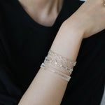 Vintage Palace Lace Filigree Open Cuff Stackable Bracelet - floysun