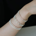 Vintage Palace Lace Filigree Open Cuff Stackable Bracelet - floysun