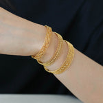 Vintage Palace Lace Filigree Open Cuff Stackable Bracelet - floysun