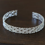Vintage Palace Lace Filigree Open Cuff Stackable Bracelet - floysun