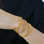 Vintage Palace Lace Filigree Open Cuff Stackable Bracelet - floysun