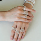 Vintage Palace Lace Filigree Zircon Open Ring - floysun